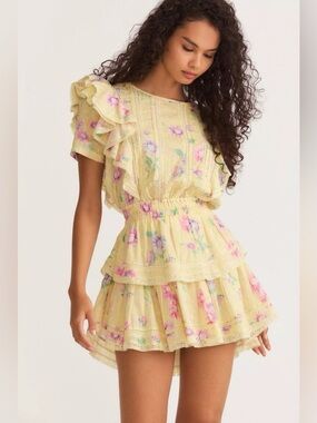 knee length dresses for ladies LOVESHACKFANCY MELINE MINI DRESS main image 1